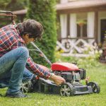 Lawn mower storage